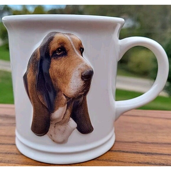 Basset Hound Dog Ceramic Mug Coffee Cup Embossed XPRES Long Ears Gift Novelty - Picture 10 of 11